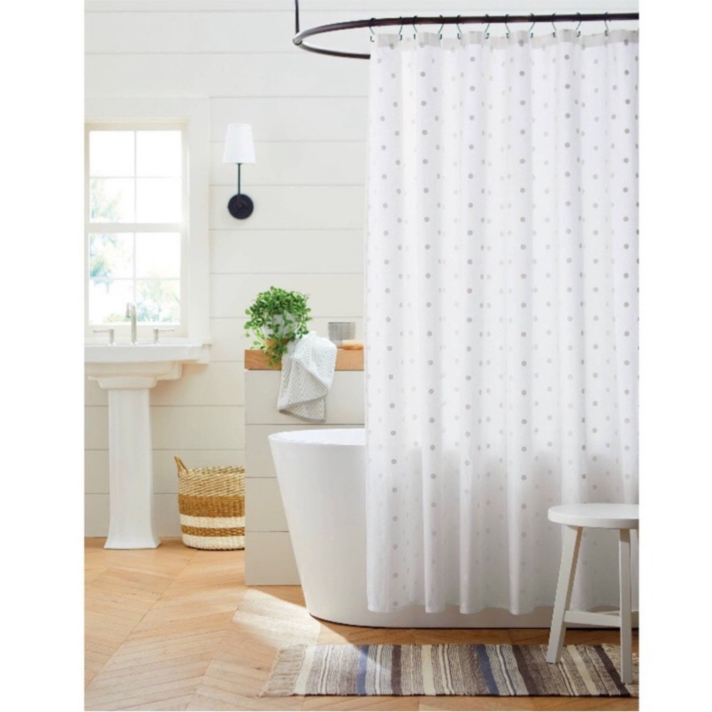 NWT threshold polka dot shower‎ curtain
